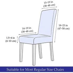 TINOR Lot De 2 Housses De Chaise De Salle à Manger En Velours Pour Salle à Manger - Noir -banc et tabouret Soldes Boutique 48804196 5