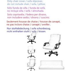 TINOR Universel Housse De Chaise Ordinateur Jeu/Racing Chaise Slipcover Lavable Housse De Protection De Chaise Bleu (Seulement Housse, Pas De Chaise) -banc et tabouret Soldes Boutique 48806133 5