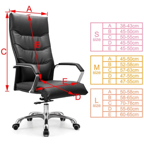 GroupM Housse De Chaise Pivotante De Bureau, Housse De Chaise D'ordinateur, Tissu De Housse De Siège, Housse De Chaise (bleu Marine, Taille Moyenne (57-65CM) Taille M) 7 GroupM Housse De Chaise Pivotante De Bureau, Housse De Chaise D'ordinateur, Tissu De Housse De Siège, Housse De Chaise (bleu Marine, Taille Moyenne (57-65CM) Taille M) – Image 5