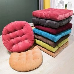 GroupM Tapis Futon Tatami Velours Côtelé, Peluche épaississante Pour Agrandir Le Sol Coussin Baie Vitrée, Coussin Yoga Balcon Pour De Belles Fesses (velours Carré-kaki) -banc et tabouret Soldes Boutique 48932310 5