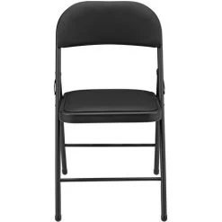 Lot De 6 Chaises De Bureau Chaise De Conférence Chaise De Salon Pliante Chaise Visiteur Similicuir Métal Noire 46 Cm X 80 Cm X 50 Cm [pro.tec] -banc et tabouret Soldes Boutique 4895309 4