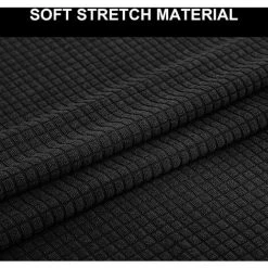 LITREVE 6 Pcs Housses De Chaise Couverture De Chaise De Salle à Manger Extensible Protection De Chaise Noir -banc et tabouret Soldes Boutique 49149436 2