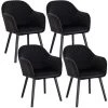 WOLTU Lot De 4 Chaises De Salle à Manger. Assise En Velours. Chaise Pour Cuisine-Salon-Café. Noir 1 WOLTU Lot De 4 Chaises De Salle à Manger. Assise En Velours. Chaise Pour Cuisine-Salon-Café. Noir -banc et tabouret Soldes Boutique 49240410 1