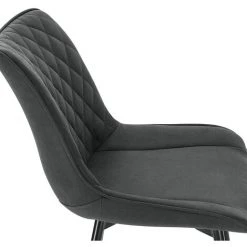 WOLTU 6x Chaises De Salle à Manger. Siège Rembourrée En Tissu Scientifique. Chaises De Cusine. Pieds En Métal. Anthracite -banc et tabouret Soldes Boutique 49240420 4