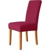 ECHOO Housse De Chaise, Doux Et Extensible Couverture De Chaise De Salle à Manger, Très Facile à Nettoyer, Bouquet, Hôtel, Décor De Restaurant,Set Of 2,Vin Rouge -banc et tabouret Soldes Boutique 49285078 1