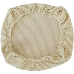 ECHOO Housses De Chaise élastiques En élasthanne - Lavables - Pour Chaises De Bureau, Salle à Manger, Bar, Décoration De Fête De Mariage (beige)