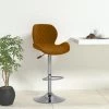 Tabouret De Bar Velours Marron VidaXL 2 Tabouret De Bar Velours Marron VidaXL -banc et tabouret Soldes Boutique 49610677 1