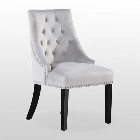 PN HOME Table à Manger Effet Marbre + 4 Chaises En Velours Gris - Style Design & Contemporain - Table Extensible 140-180cm 4 PN HOME Table à Manger Effet Marbre + 4 Chaises En Velours Gris - Style Design & Contemporain - Table Extensible 140-180cm – Image 2