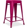 PRIVATEFLOOR Tabouret Stylix Métal Mat - 60cm - Nouvelle édition Fuchsia - Fer, Metal - Fuchsia -banc et tabouret Soldes Boutique 49886502 1
