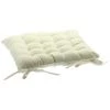 Lot De 4 Coussins De Chaise En Coton Ivoire, 38 X 38 Cm -PEGANE- 1 Lot De 4 Coussins De Chaise En Coton Ivoire, 38 X 38 Cm -PEGANE- -banc et tabouret Soldes Boutique 49897292 1