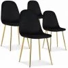 INTENSEDECO Lot De 4 Chaises Bali Velours Noir Pieds Or - Noir 2 INTENSEDECO Lot De 4 Chaises Bali Velours Noir Pieds Or - Noir -banc et tabouret Soldes Boutique 49899955 1