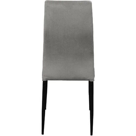 THE HOME DECO FACTORY Chaise Assise En Velours Victor Taupe - Taupe 6 THE HOME DECO FACTORY Chaise Assise En Velours Victor Taupe - Taupe – Image 4