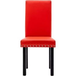 Chaises De Salle à Manger Similicuir 6 Pcs Rouge VidaXL 10 Chaises De Salle à Manger Similicuir 6 Pcs Rouge VidaXL -banc et tabouret Soldes Boutique 50507979 4