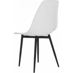 Chaises De Salle à Manger PP 2 Pcs Blanc VidaXL -banc et tabouret Soldes Boutique 50831714 5