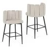 DECO IN PARIS Lot De 2 Tabourets De Bar Design En Velours Beige DEBBY - Beige 1 DECO IN PARIS Lot De 2 Tabourets De Bar Design En Velours Beige DEBBY - Beige -banc et tabouret Soldes Boutique 50846536 1