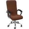 ALMI Housses De Chaise De Bureau. Housse Entière De Fauteuil Rotatif Housse De Siège Tissu élastique Amovible Extensible Protection Pour Chaise D'ordinateur - Étanche. S-L (Lisse Bordeaux. L) -banc et tabouret Soldes Boutique 50909460 1