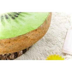 Galette De Chaise Ronde Coussin Décoratif Tranche/rondelle De Fruit Décor De Chaise Pouf Décoration Triomphe- 40 Cm (Kiwi) -banc et tabouret Soldes Boutique 50949783 3