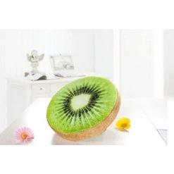 Galette De Chaise Ronde Coussin Décoratif Tranche/rondelle De Fruit Décor De Chaise Pouf Décoration Triomphe- 40 Cm (Kiwi) -banc et tabouret Soldes Boutique 50949783 5