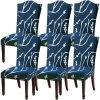 CADEAU 6 Housses De Chaise Extensibles Pour Chaises De Salle à Manger Housse De Protection De Chaise Housses De Siège De Protection De Chaise élastique -banc et tabouret Soldes Boutique 51059780 1