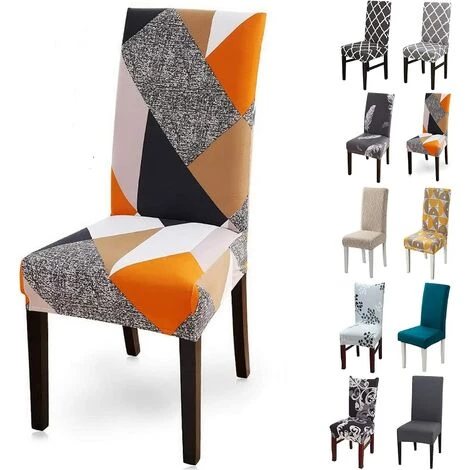 CADEAU Housse De Chaise Extensible Amovible Lavable Moderne Couverture De Chaise Pour Salle à Manger Slipcover-Décoration Bouquet De Mariage Hôtel Restaurant Carré 3 CADEAU Housse De Chaise Extensible Amovible Lavable Moderne Couverture De Chaise Pour Salle à Manger Slipcover-Décoration Bouquet De Mariage Hôtel Restaurant Carré