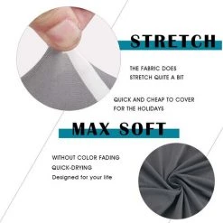 CADEAU Housse De Chaise Extensible Amovible Lavable Moderne Couverture De Chaise Pour Salle à Manger Slipcover-Décoration Bouquet De Mariage Hôtel Restaurant Carré 8 CADEAU Housse De Chaise Extensible Amovible Lavable Moderne Couverture De Chaise Pour Salle à Manger Slipcover-Décoration Bouquet De Mariage Hôtel Restaurant Carré -banc et tabouret Soldes Boutique 51059782 2