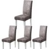 CADEAU 4 Housse De Chaise Housse De Chaise Salle à Manger Housse Chaise Extensible Pour Mariage Moderne Hôtel Décor De Restaurant -banc et tabouret Soldes Boutique 51059938 1