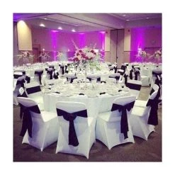 ILOVEMILAN Lot De 10 Nœuds De Chaise En Satin Pour Réception De Mariage - Housse De Chaise Universelle Pour Banquet, Fête, Décorations D'événement D'hôtel, Bleu Aqua -banc et tabouret Soldes Boutique 51167394 5