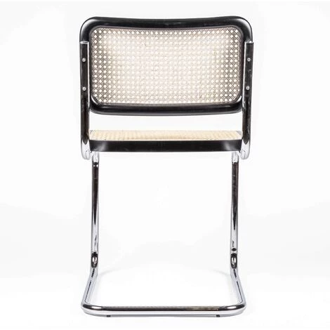 FURNMOD DESIGN YOUR SPACE Chaise Cesca De Fabrication Italienne | Noir - Noir 6 FURNMOD DESIGN YOUR SPACE Chaise Cesca De Fabrication Italienne | Noir - Noir – Image 4