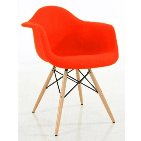 FURNMOD DESIGN YOUR SPACE Chaise James Wood "High Quality" Fabric XL Colors | Rouge - Rouge 3 FURNMOD DESIGN YOUR SPACE Chaise James Wood "High Quality" Fabric XL Colors | Rouge - Rouge