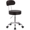 WOLTU Tabouret De Bureau Tabouret à Roulettes Avec Dossier.Chaise Pivotante Chaise De Bureau Hauteur Réglable.Brun -banc et tabouret Soldes Boutique 51216187 1