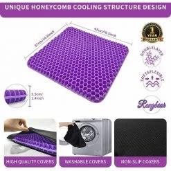 VERSAILLESFR Coussin En Gel Multifonctionnel,Coussin De Soutien Du Siège De Siège De Siège Très élastique Et Respirant,soulageant La Fatigue De La Hanche Violet 42*37*3.5(cm) -Versailles 10 VERSAILLESFR Coussin En Gel Multifonctionnel,Coussin De Soutien Du Siège De Siège De Siège Très élastique Et Respirant,soulageant La Fatigue De La Hanche Violet 42*37*3.5(cm) -Versailles -banc et tabouret Soldes Boutique 51283150 4