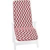 EMMEVI Coussin De Chaise De Jardin Pliant Douce Housse De Place Chaise Longue Motif à Rayures En Zigzag - Rouge 2 EMMEVI Coussin De Chaise De Jardin Pliant Douce Housse De Place Chaise Longue Motif à Rayures En Zigzag - Rouge -banc et tabouret Soldes Boutique 51349086 1