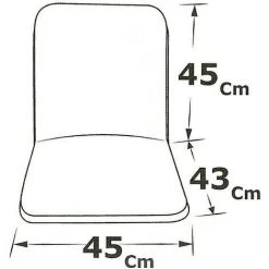 EMMEVI Coussin De Chaise De Jardin Pliant Douce Intérieur Extérieur Motif Rayé - Bleu -banc et tabouret Soldes Boutique 51349121 3