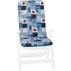 EMMEVI Coussin De Chaise De Jardin Pliant Douce Moderne Intérieur Extérieur Bar Dehor Motif Coccinelle - Bleu -banc et tabouret Soldes Boutique 51349134 1