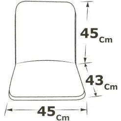 EMMEVI Coussin De Chaise De Jardin Pliant Douce Intérieur Extérieur Motif à Rayures En Zigzag - Vert -banc et tabouret Soldes Boutique 51349221 3