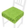 EMMEVI Coussin Pour Chaise En Coton Amovible Lavable Bande Élastique Housse De Chaise Rayé Couleur Unie - Vert 2 EMMEVI Coussin Pour Chaise En Coton Amovible Lavable Bande Élastique Housse De Chaise Rayé Couleur Unie - Vert -banc et tabouret Soldes Boutique 51349309 1
