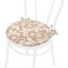 EMMEVI Coussin Pour Chaise Rond Doux Universel Lacets De Fixation Lavable Housses De Chaise Fleurs Vectorielles - Beige -banc et tabouret Soldes Boutique 51350248 1