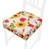 EMMEVI Coussin Pour Chaise Doux Universel Amovible Et Lavable Housses De Chaise Tournesols Et Coquelicots -banc et tabouret Soldes Boutique 51352399 1