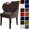 LIFCAUSAL Housse De Chaise Housses De Chaise En Velours Housse De Protection De Chaise De Salle à Manger Douce Lavable Amovible Couleur Café -banc et tabouret Soldes Boutique 51372491 1