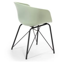 VS VENTA-STOCK Fauteuil Pour Salle à Manger Alba Couleur Vert, Assise Rembourrée - VERT -banc et tabouret Soldes Boutique 51382811 4