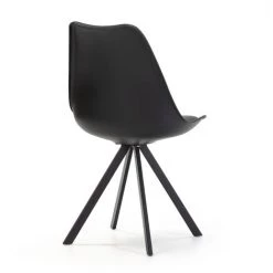VS VENTA-STOCK Pack 2 Chaises Salle à Manger Cross Style Nordique Noir, 54 Cm X 49 Cm X 84 Cm - NOIR -banc et tabouret Soldes Boutique 51382814 4