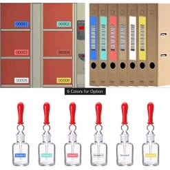 LIFCAUSAL 7 Pièces Ruban D'étiquettes Laminé Noir Sur Blanc Compatible Pour Imprimante D'étiquettes Brother P-touch PT-1010/PT-2100/PT-18R/PT-E200/PT-9500 12mm * 8m -banc et tabouret Soldes Boutique 51511366 4