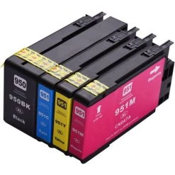 LIFCAUSAL Aibecy Compatible Cartouche D'encre De Remplacement Pour 950XL 951XL Haute Rendement Compatible Avec HP Officejet Pro 8100 8600 8610 8620 8630 8640 8660 8615 8625 251DW 276DW Imprimante 4-Pack (1 Noir, 1 Cyan, 1 Magenta, 1 Jaune)