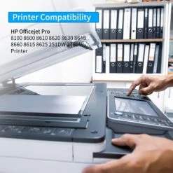 LIFCAUSAL Aibecy Compatible Cartouche D'encre De Remplacement Pour 950XL 951XL Haute Rendement Compatible Avec HP Officejet Pro 8100 8600 8610 8620 8630 8640 8660 8615 8625 251DW 276DW Imprimante 4-Pack (1 Noir, 1 Cyan, 1 Magenta, 1 Jaune) -banc et tabouret Soldes Boutique 51511367 5