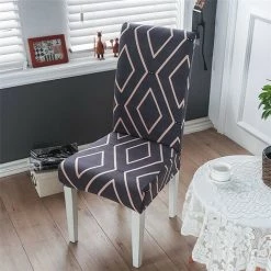 LITZEE Housses De Chaise De Salle à Manger,Moderne Élastique Couverture De Chaise Durable Housse Chaise Extensible Pour Décoration De Mariage,Hôtel,Restaurant Aristocrate