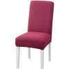 LITZEE Housse De Chaise Salle à Manger, Housse Chaise Extensible Universelle Lavable Housse De Chaise Pour Hôtel, Décor De Restaurant 3#Burgundy -banc et tabouret Soldes Boutique 51554971 1