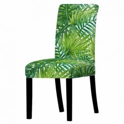 LITZEE Housse De Chaise Extensible 1 Pièces, Couverture De Salle à Manger Amovible Lavable Revêtement De Chaise Pour Salle à Manger Bouquet De Mariage Moderne, Hôtel, Décor De Restaurant-12