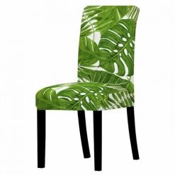 LITZEE Housse De Chaise Extensible 1 Pièces, Couverture De Salle à Manger Amovible Lavable Revêtement De Chaise Pour Salle à Manger Bouquet De Mariage Moderne, Hôtel, Décor De Restaurant-16