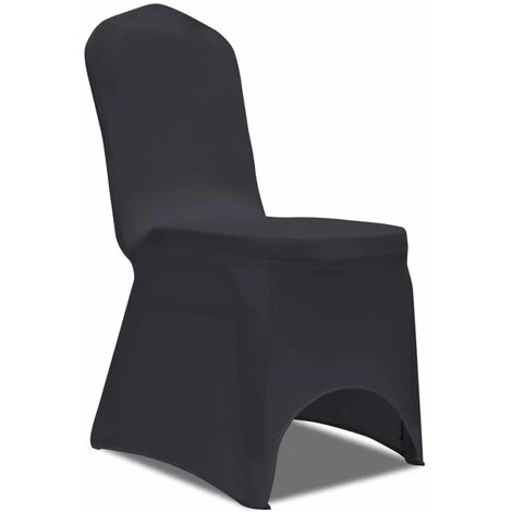 YOUTHUP Housse De Chaise Extensible 4 Pcs Anthracite - Gris 4 YOUTHUP Housse De Chaise Extensible 4 Pcs Anthracite - Gris – Image 2