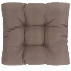 YOUTHUP Coussin De Siège De Jardin Taupe 50x50x10 Cm Tissu - Brun
